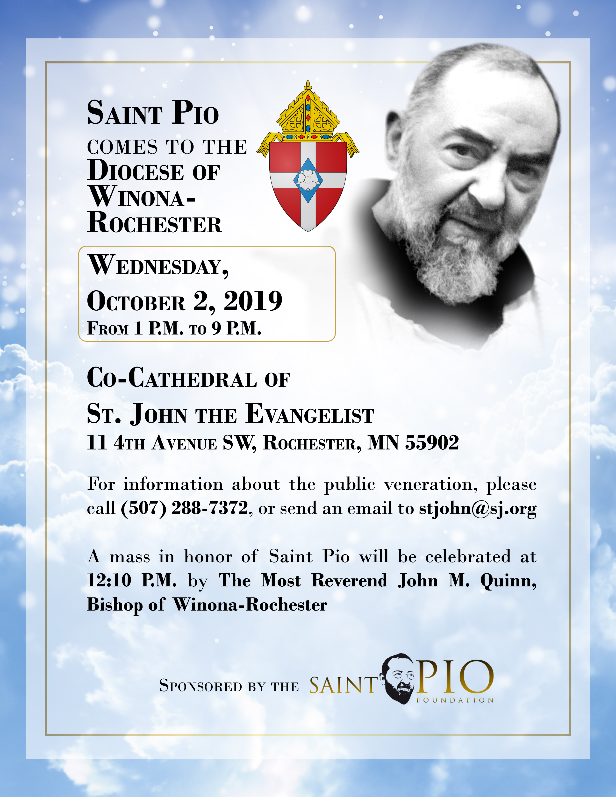 Relics Tour Of Padre Pio - 